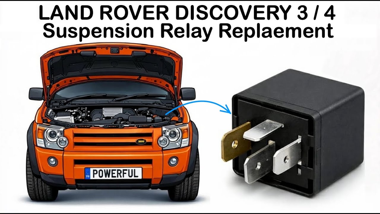 Land Rover Discovery 3 и 4. Неисправность пневматической подвески и замена реле LR3 / LR4