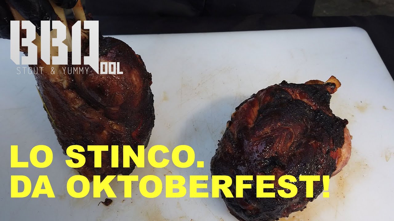 Lo stinco di maiale al barbecue. Big Green Egg in vista dell'Oktoberfest!