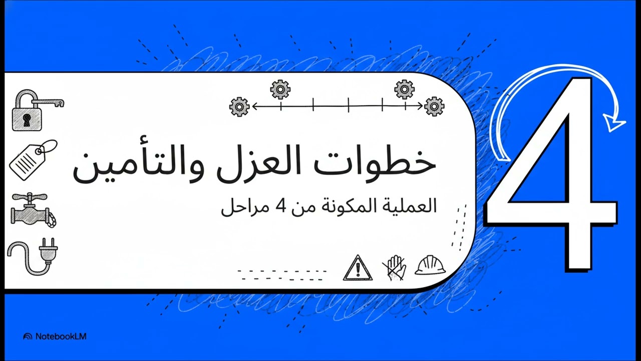 شرح نظام اغلاق مصادر الطاقة ووضع اللافتات