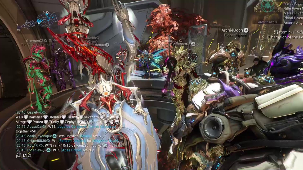 Warframe and CHILLIN.