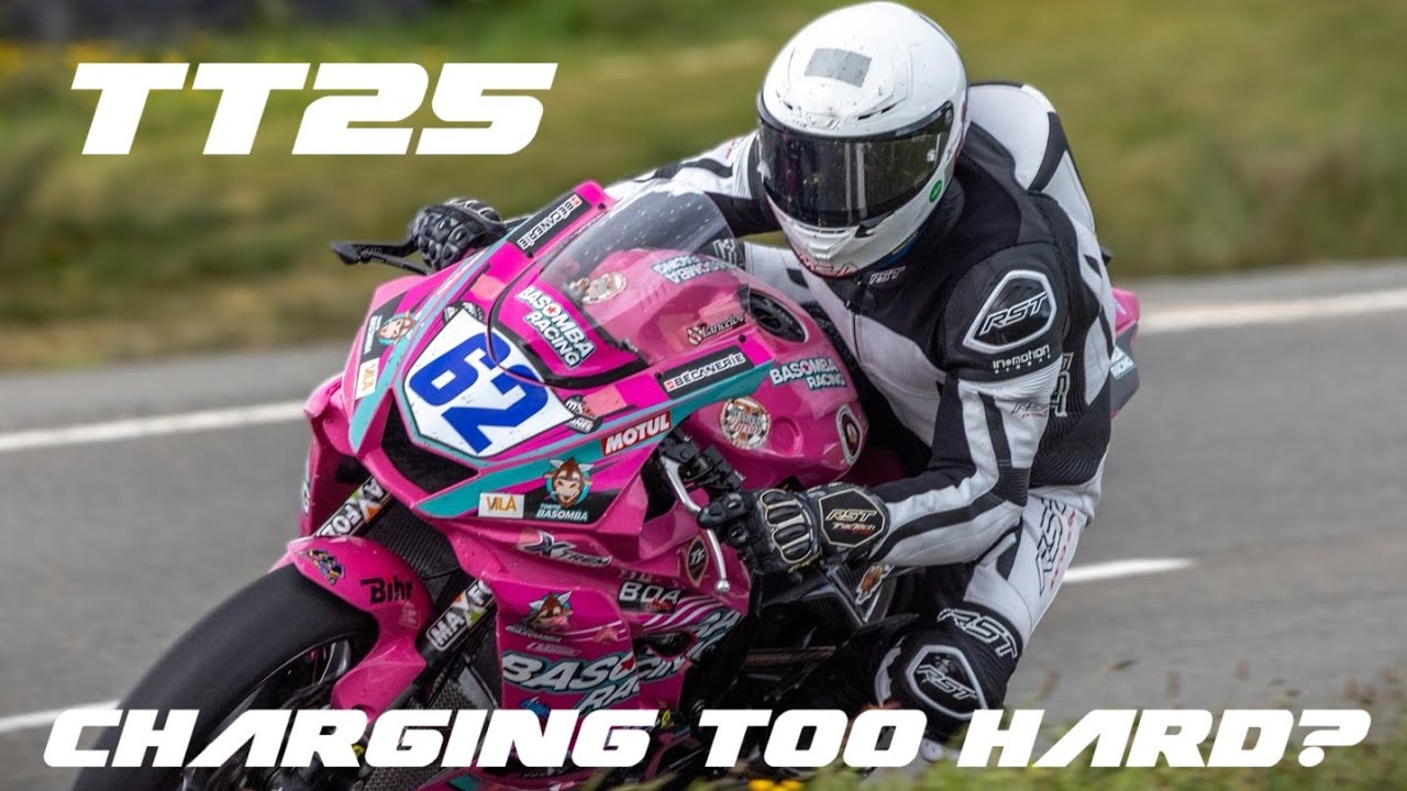 Charging too Hard? Supersport Race 2 doesn't go to plan at TT25. Isle of Man race and crash