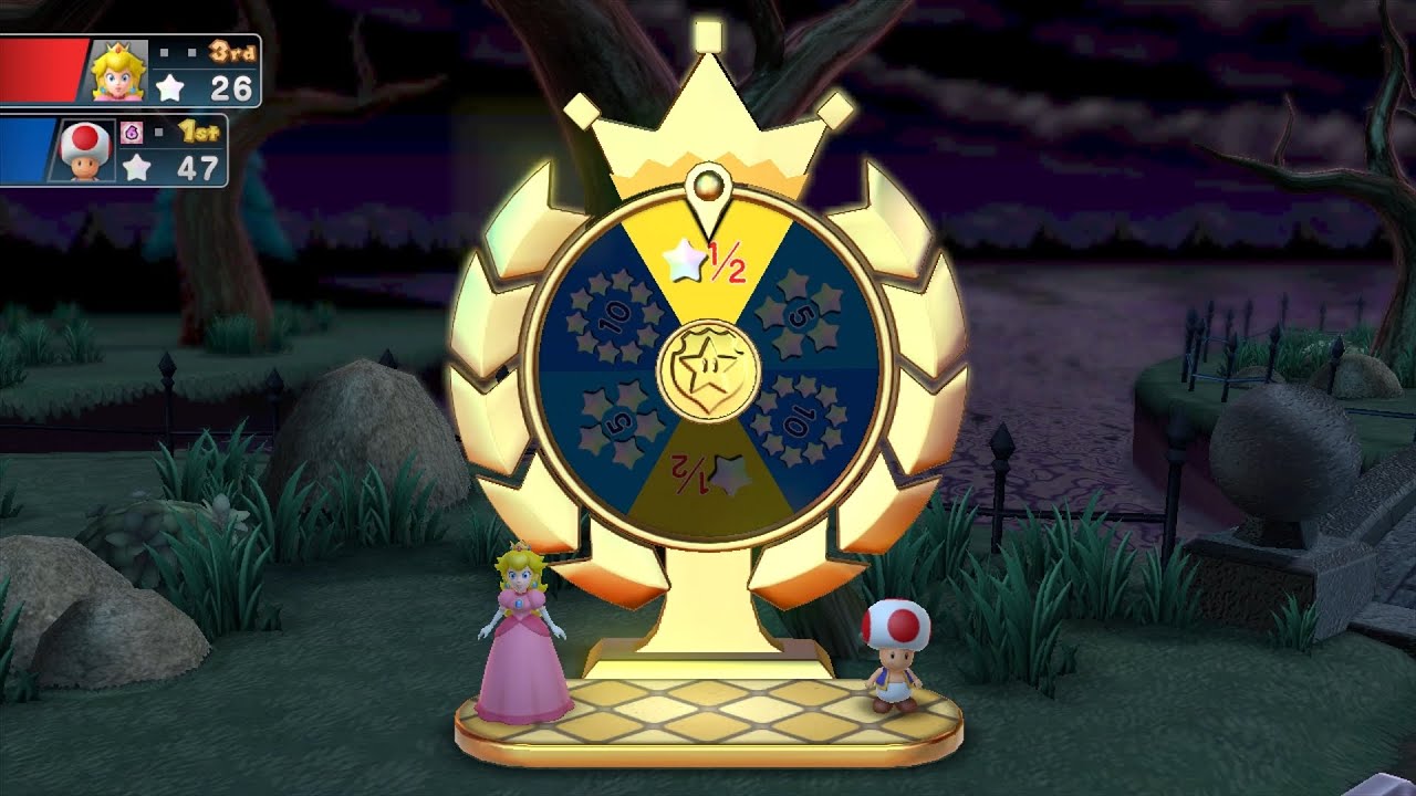Mario Party 10 Mario Party #830 Toad vs Peach vs Rosalina vs Daisy Haunted Trail Master Difficulty