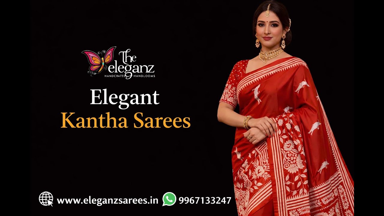 Episode 47: Elegant Kantha Sarees | Blended Bangalore Silk | COD Available I #kanthasaree #saree