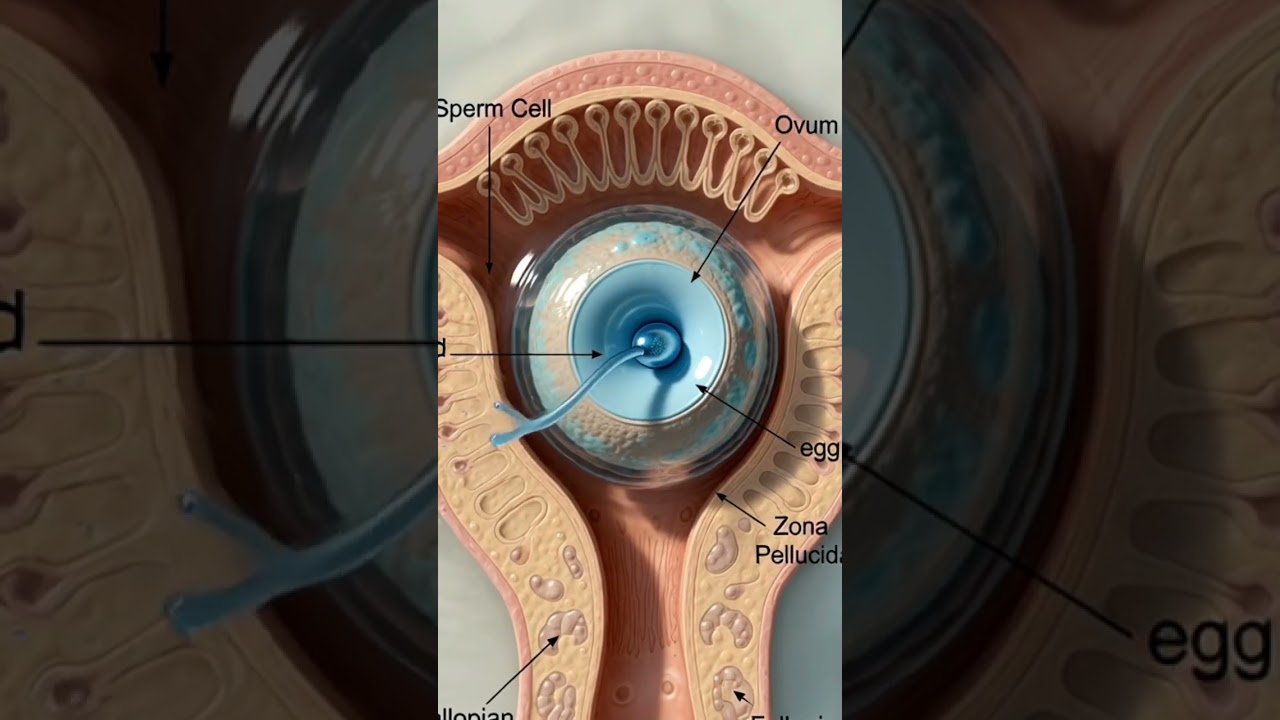 How Sperm Meets Egg | Fertilization Process Explained (3D Animation) #healtheducation