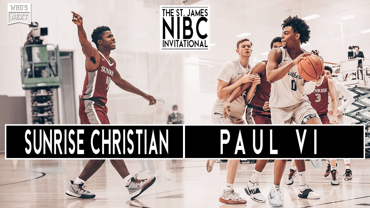 Sunrise Christian (KS) vs Paul VI (VA) - The St James NIBC Invitational - ESPN Broadcast Highlights