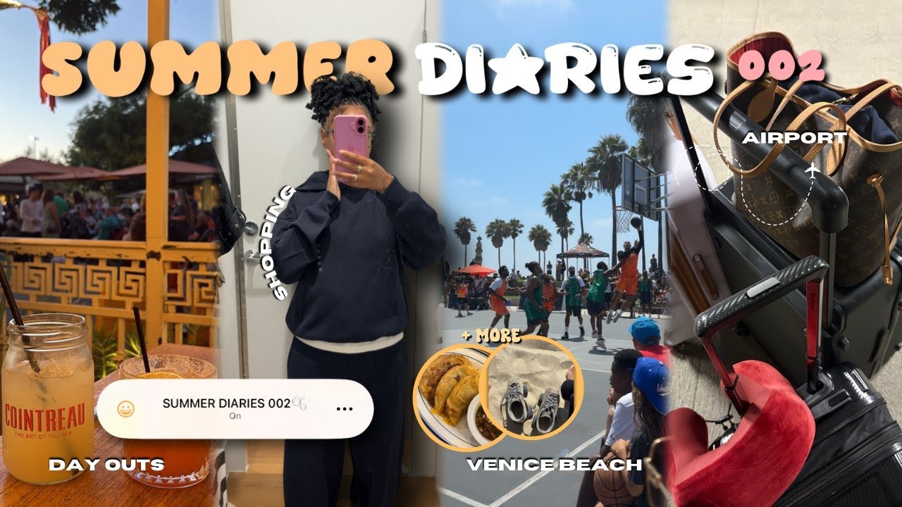 SUMMER DIARIES 002🫧 LA edition | shopping + venice beach + cute day outs + airport