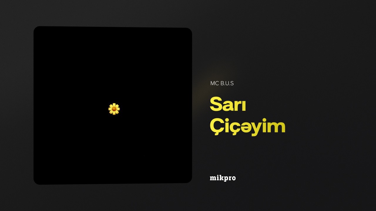 MC B.U.S &ndash; Sarı &Ccedil;i&ccedil;əyim (Rəsmi Audio)