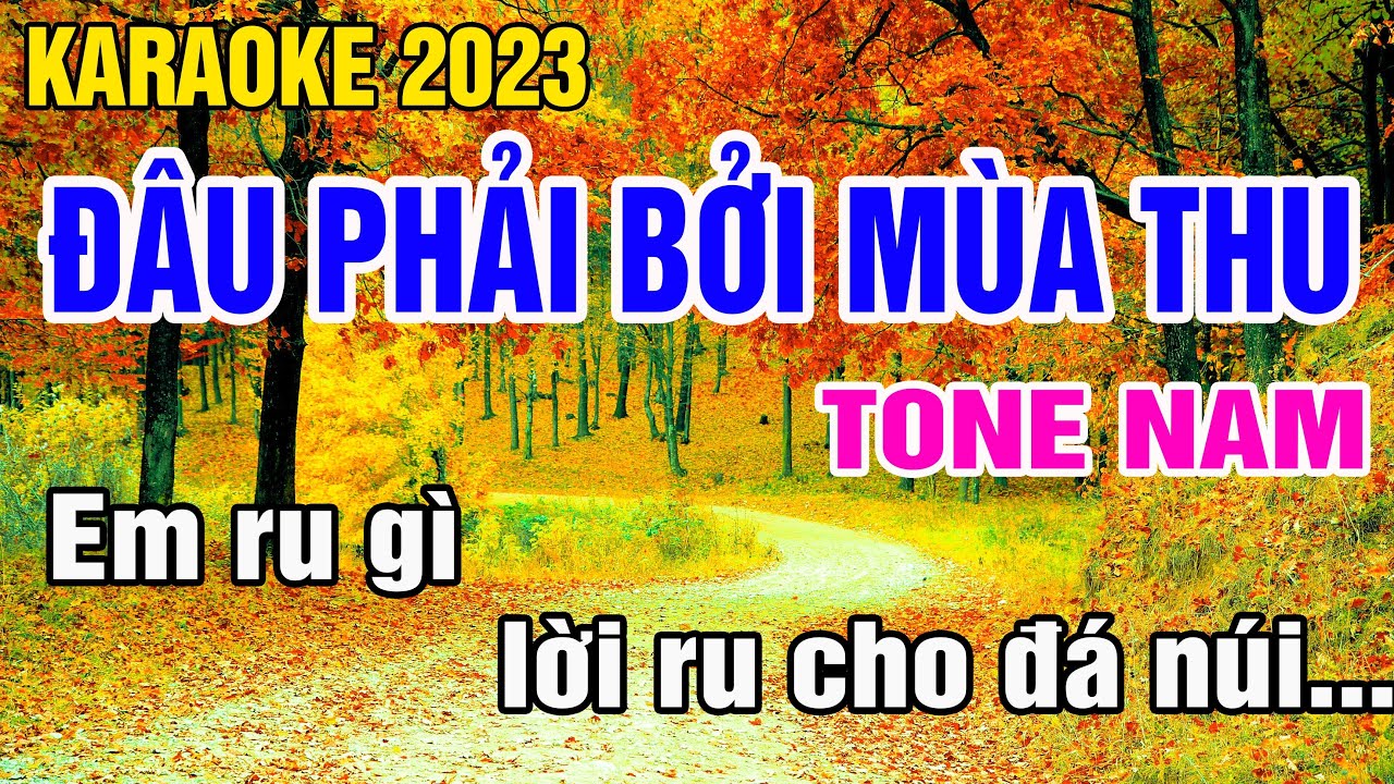 Đâu Phải Bởi Mùa Thu Karaoke Tone Nam Nhạc Sống gia huy karaoke