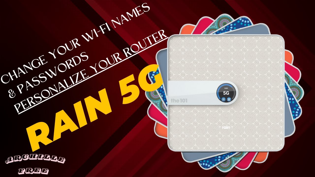 RAIN 5G ROUTER, HOW TO CHANGE YOUR WIFI SETTINGS, THE NAMES AND PASSWORDS. PERSONALIZE YOUR ROUTER