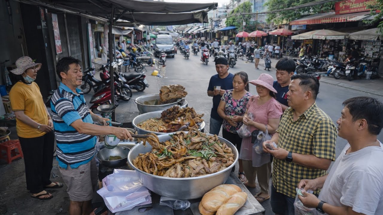 Phá lấu vịt anh Tài khai trương đầu năm bán đắt như tôm tươi ở vỉa hè Sài Gòn