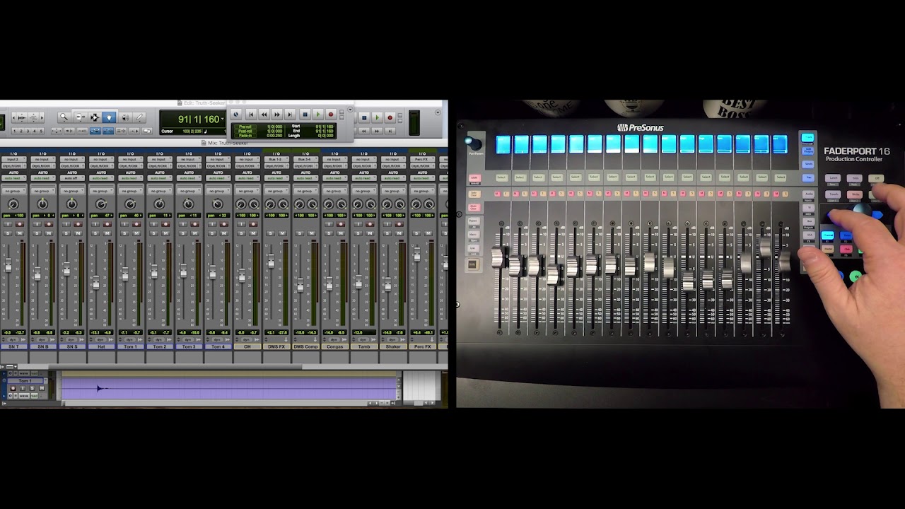 PreSonus–FaderPort 16 — элементы управления автоматизацией с Pro Tools
