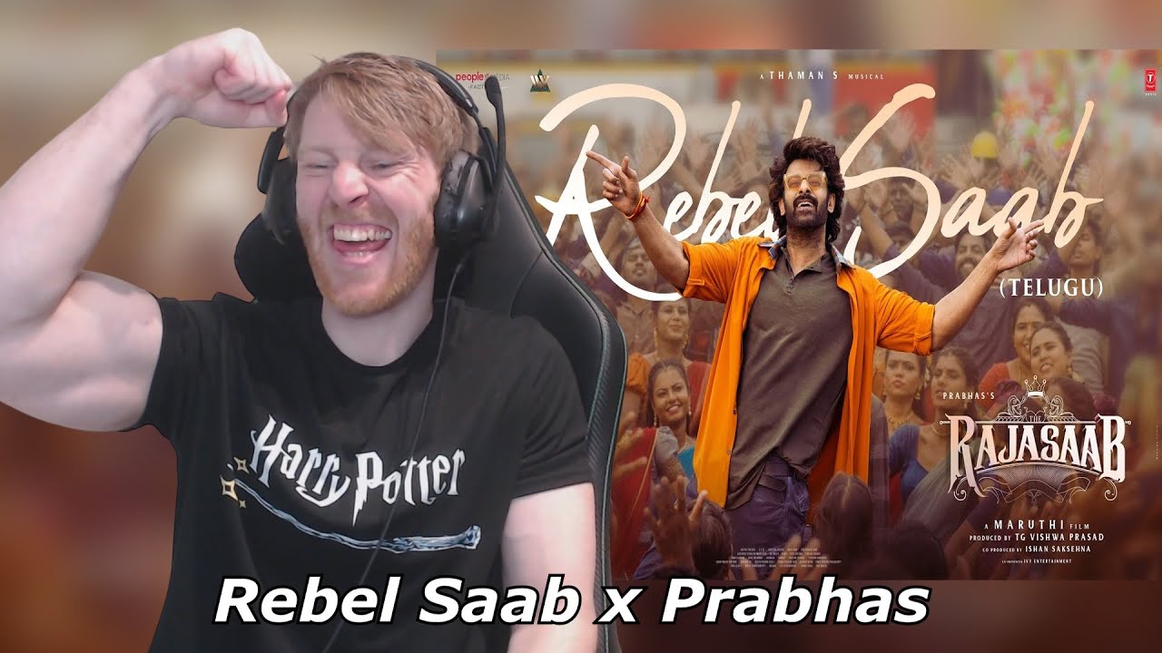 Лирическое видео Rebel Saab (телугу) - The Raja Saab | Прабхас | Таман С • Реакция иностранца