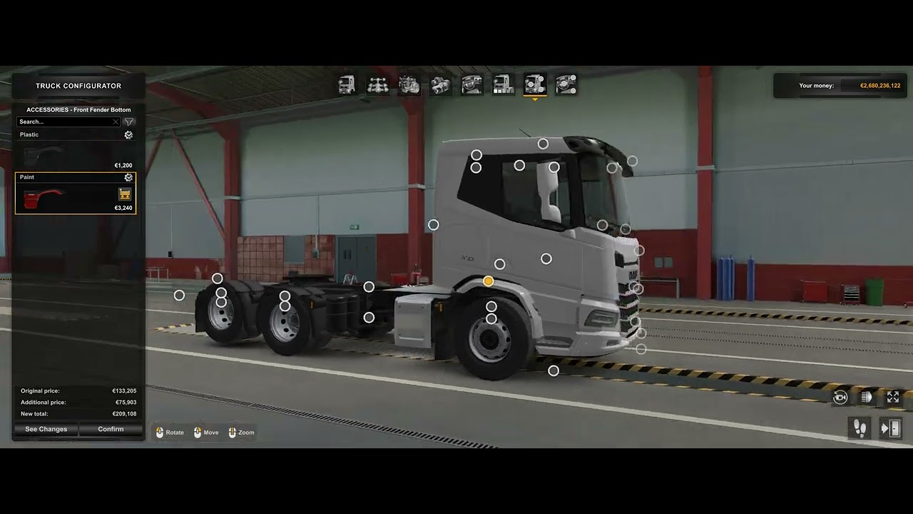 ETS2 New Daf XD customization