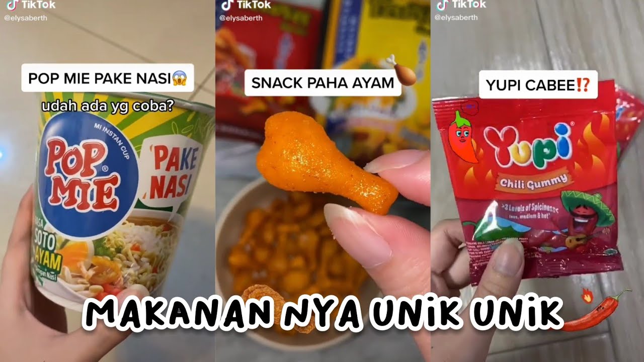 ADA YUPI CABE?! PEDES GAK YAH? TIK TOK MAKANAN MAKANAN LUCU DAN UNIK | cr : elysaberth