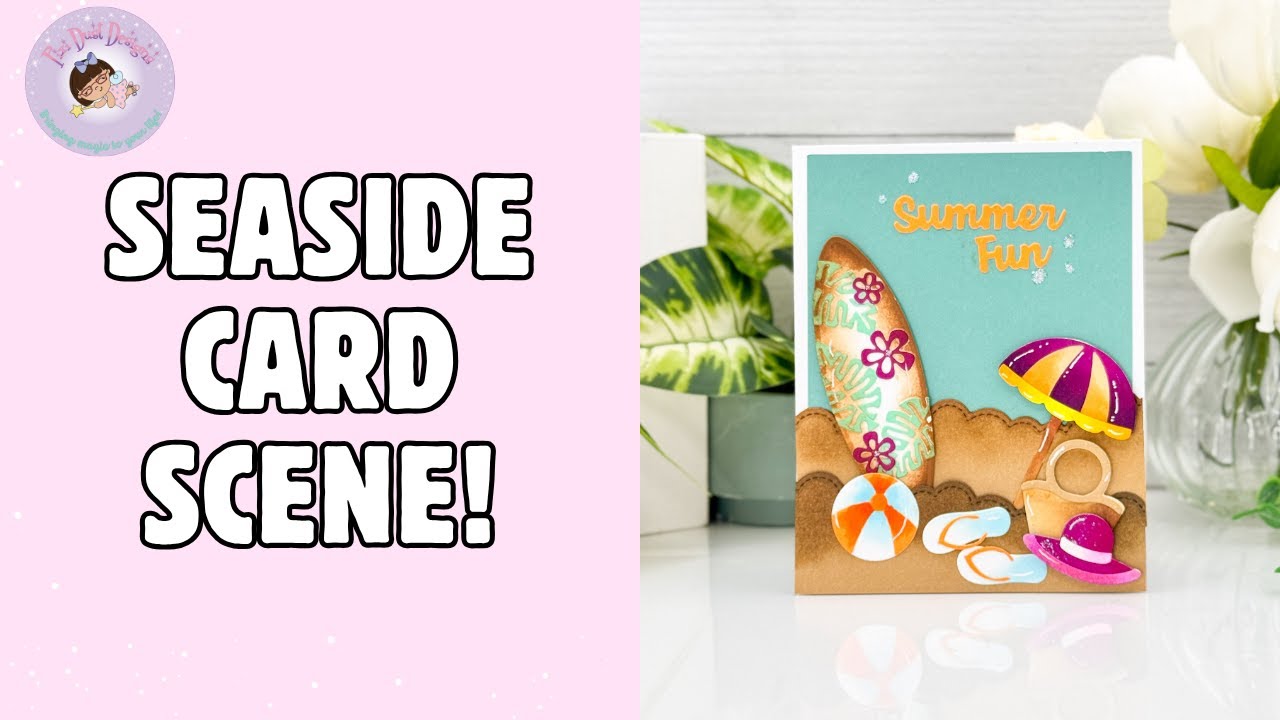 Summer Beach Card Tutorial | Pixi Dust Designs August 2025 Sketch Inspiration