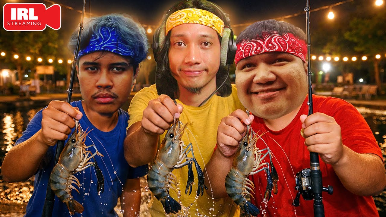 🔴IRL :  FIRST TIME TRIOMUT MANCING UDANG!!  (ZERO EXP)