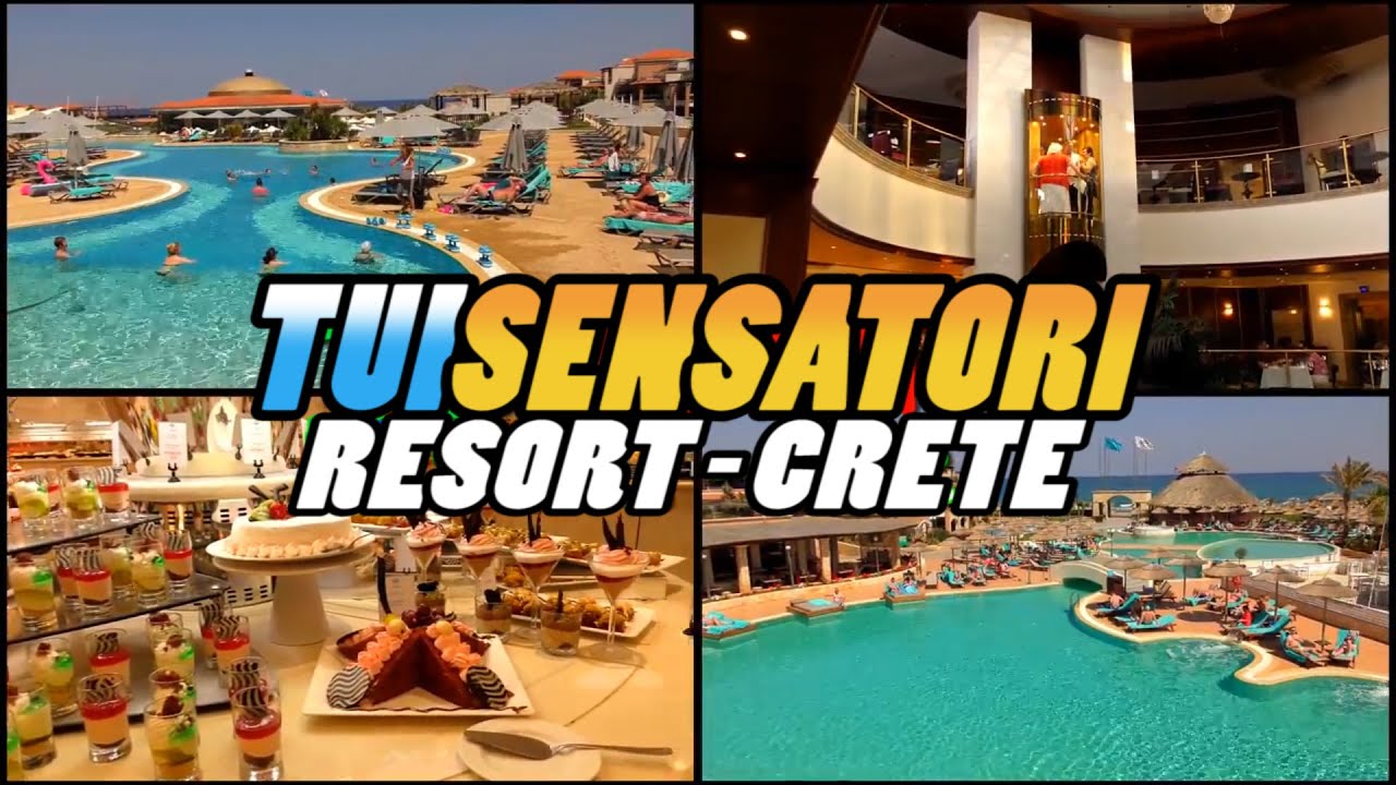 TUI BLUE SENSATORI Resort Atlantica Caldera Palace - Analipsi - Crete (4k)