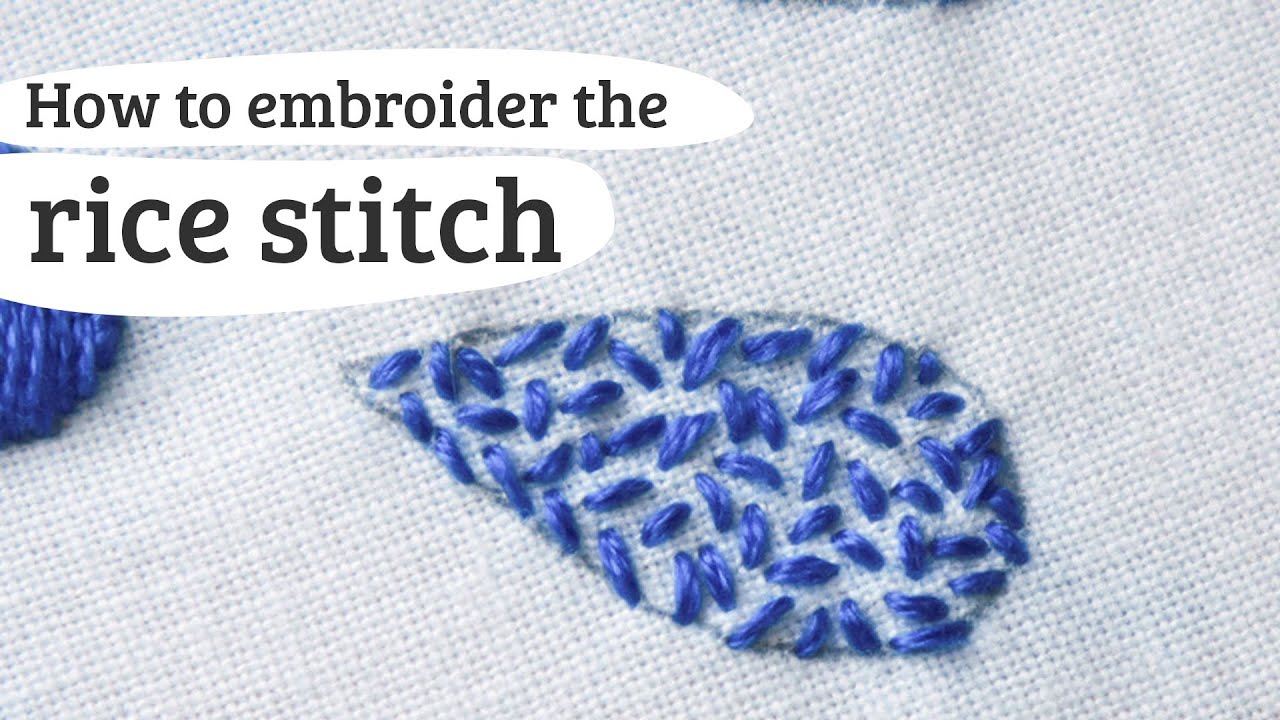 rice stitch - embroidery stitch 99