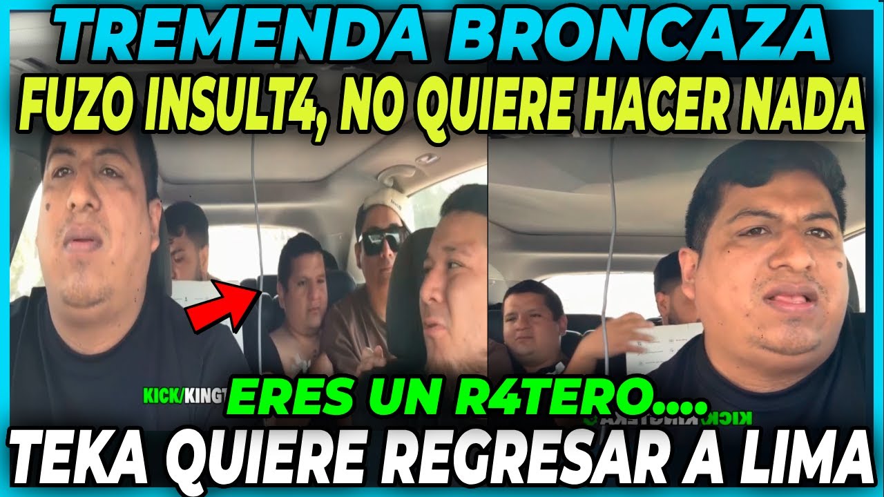 😲SE CANCELA EL VIAJE?😲 FUZO CAUSA PROBLEMAS - TODOS SE MECHAN | KINGTEKA SE QUIERE REGRESAR A LIMA