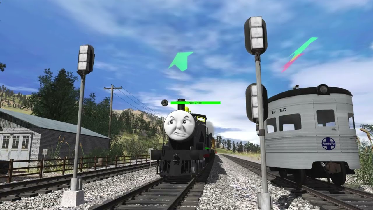 THOMAS FRIENDS MOUNTAIN RIDE - TRAINZ RAILROAD SIMULATOR - THE LONGEST PASSANGER RIDE!