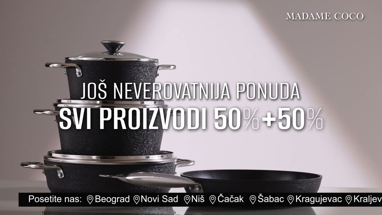 50%+50% na SVE PROIZVODE | Najveća ponuda godine!