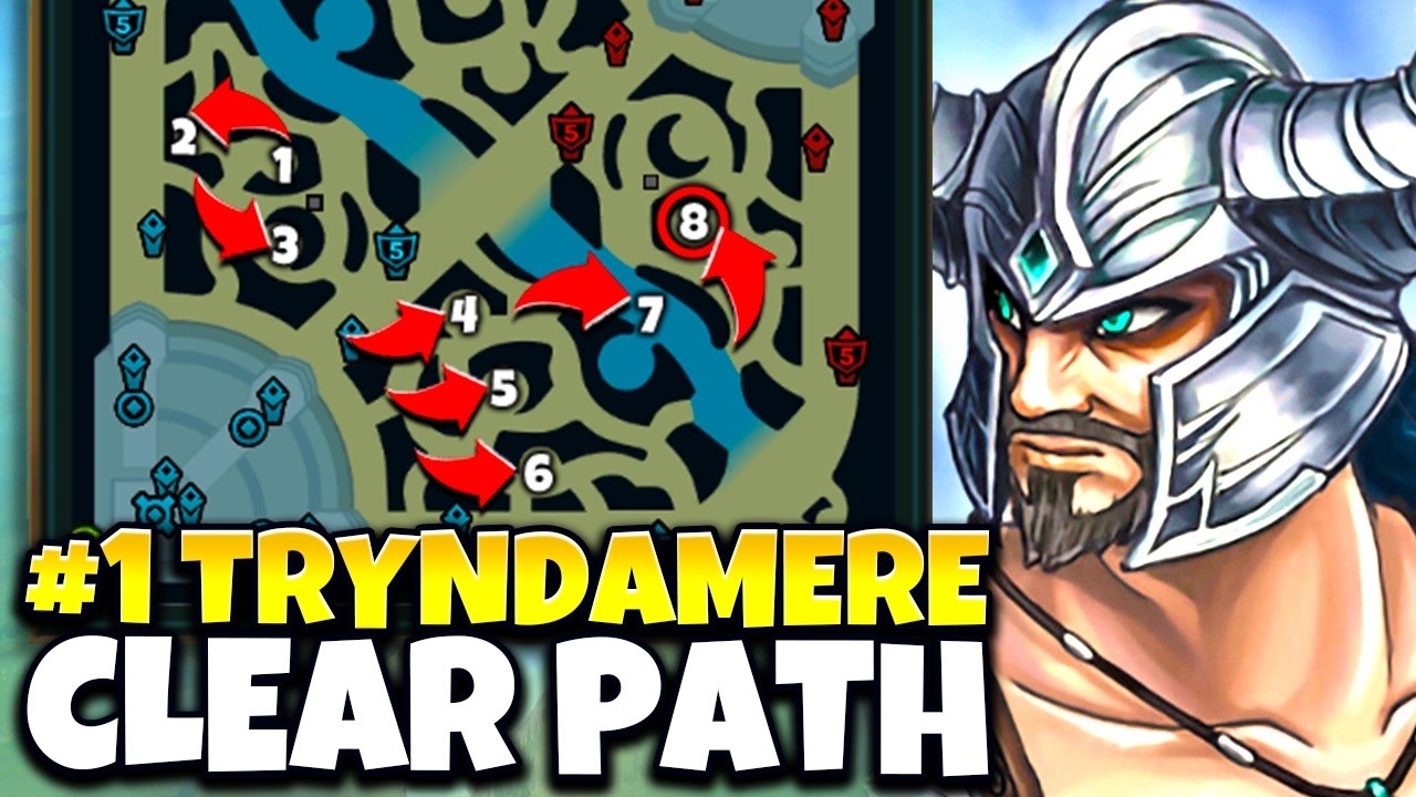 How to snowball every game with Tryndamere jungle (FOLLOW THIS CLEAR PATH)