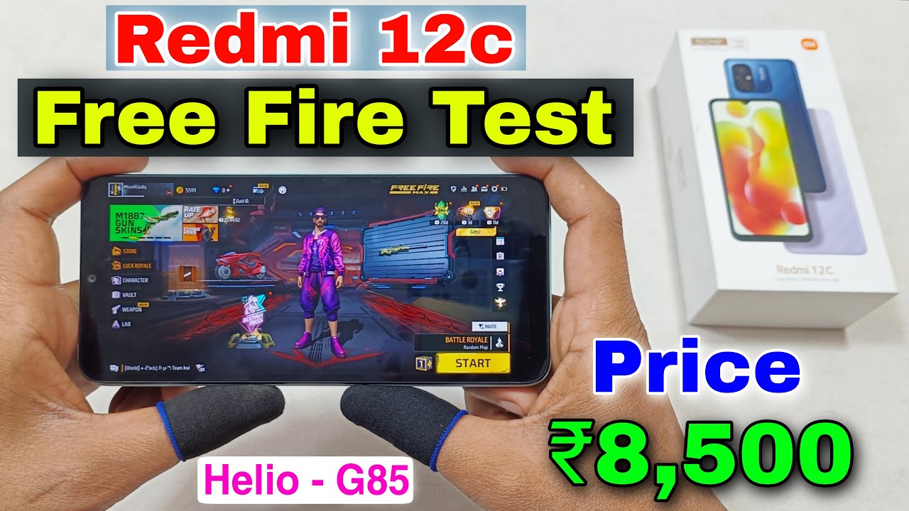 Redmi 12c Free Fire Test || Redmi 12c Gaming Test || Pubg Test || Heating Test ⚡⚡