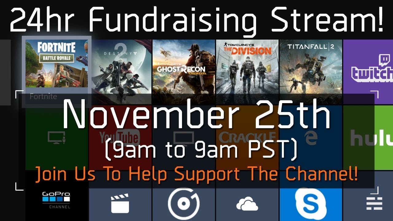 24hr Stream To Help The AreYouGaming Channel. Join Us!