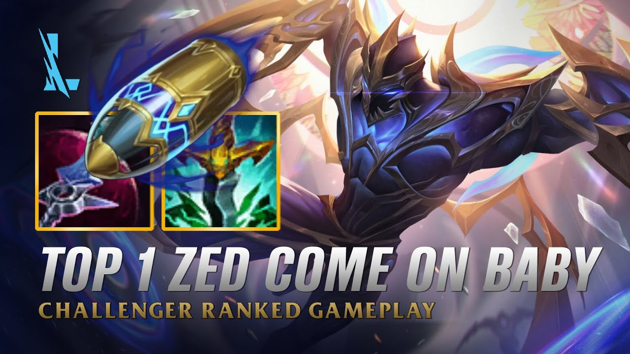 Wild Rift ZED - TOP 1 Galaxy Slayer Zed S14 Ranked Gameplay + Build