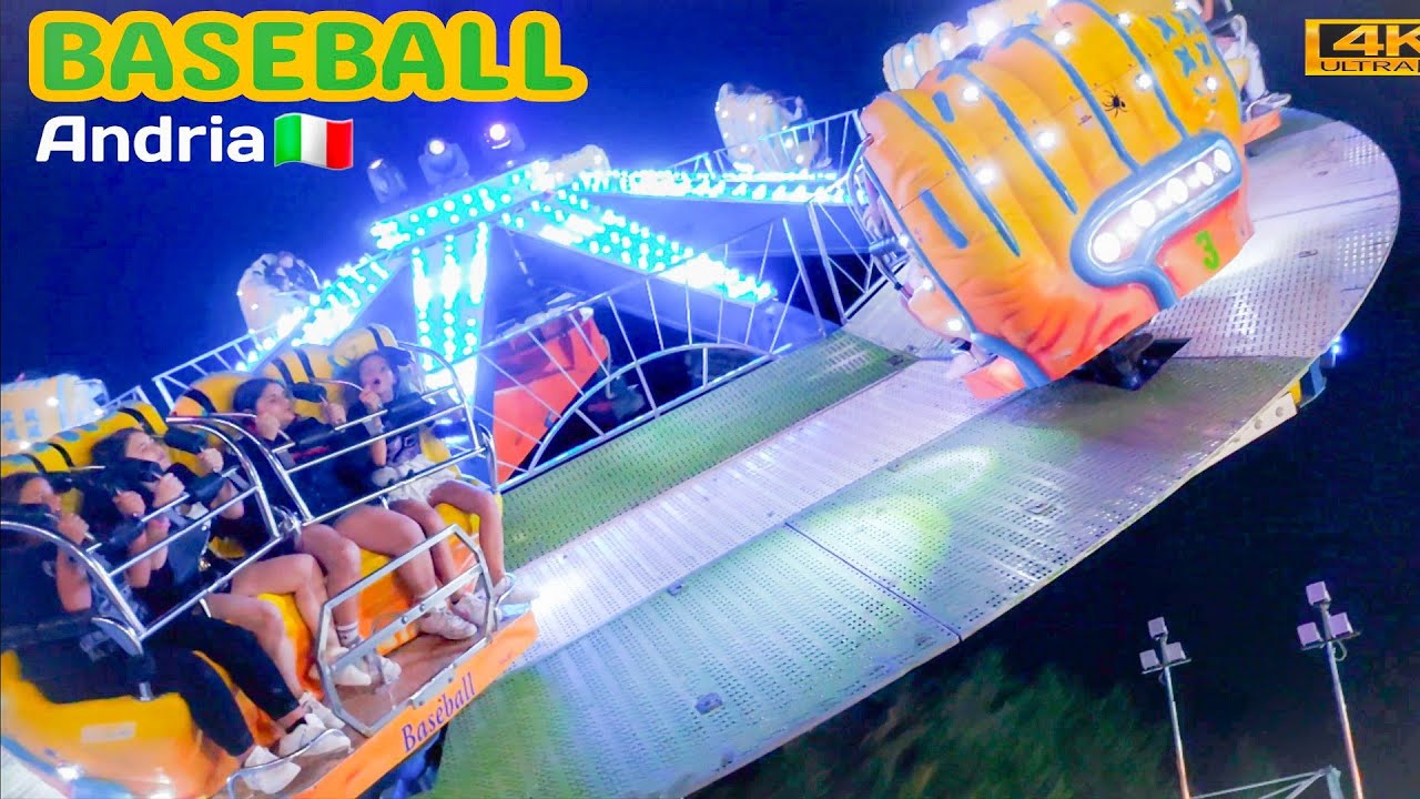 BASEBALL Giostre 2023 Andria 🇮🇹 Lunapark 4K