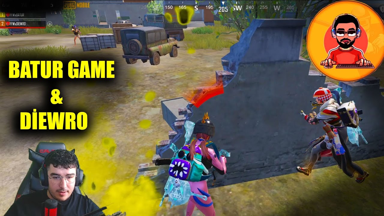 BATUR GAME VE DİEWRO ERANGEL İÇİN ÇOK TEHLİKELİ! EFSANE DUO SQUAD