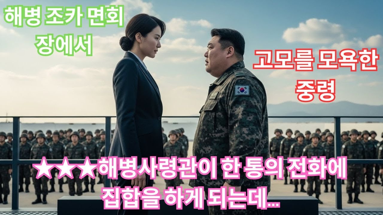 해병 조카 면회장에서 고모를 모욕한 중령 ★★★해병사령관이 한 통의 전화에 집합을 하게 되는데...#오디오북 #사연 #감동