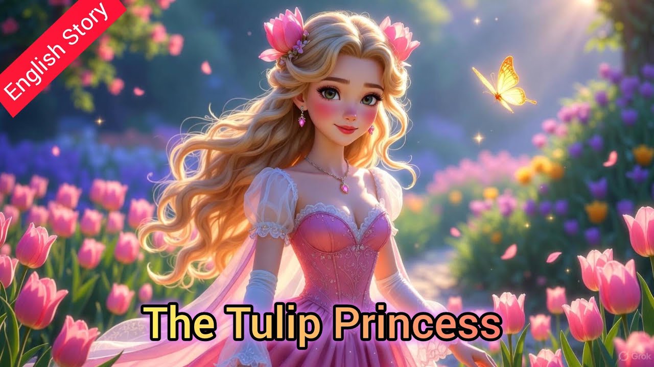 The Tulip Princess 🌷 | A Magical Flower Fairy Tale | Bedtime Story for Kids