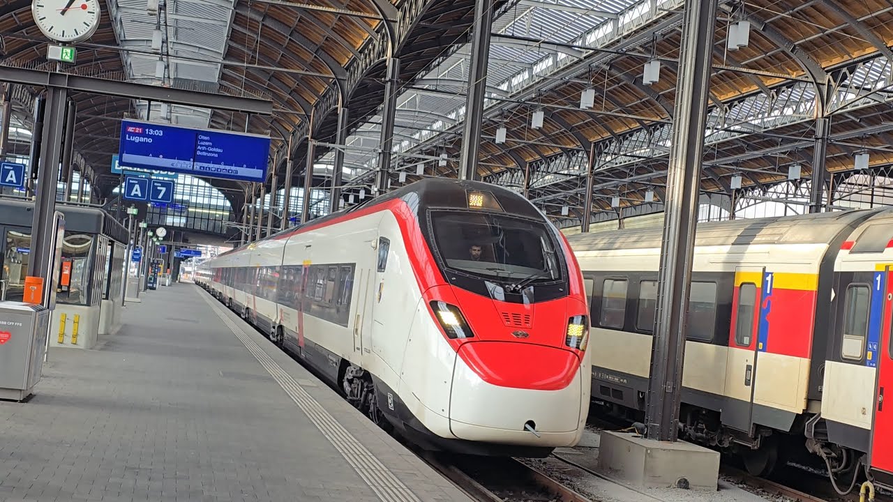 Züge in Basel SBB Schweiz Trains at Basel SBB  Switzerland🇨🇭 mit 8k kamera Samsung Galaxy S24 Ultra