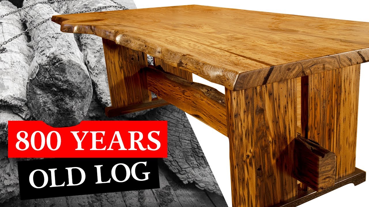 Turning a 800-Year-Old American Chestnut Log into a Live Edge Masterpiece