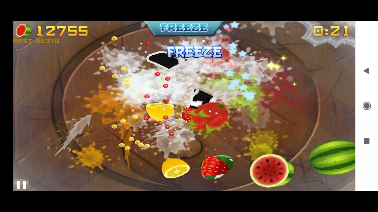 Fruit Ninja Mod V1 - Gameplay(sorry if there is no sound)