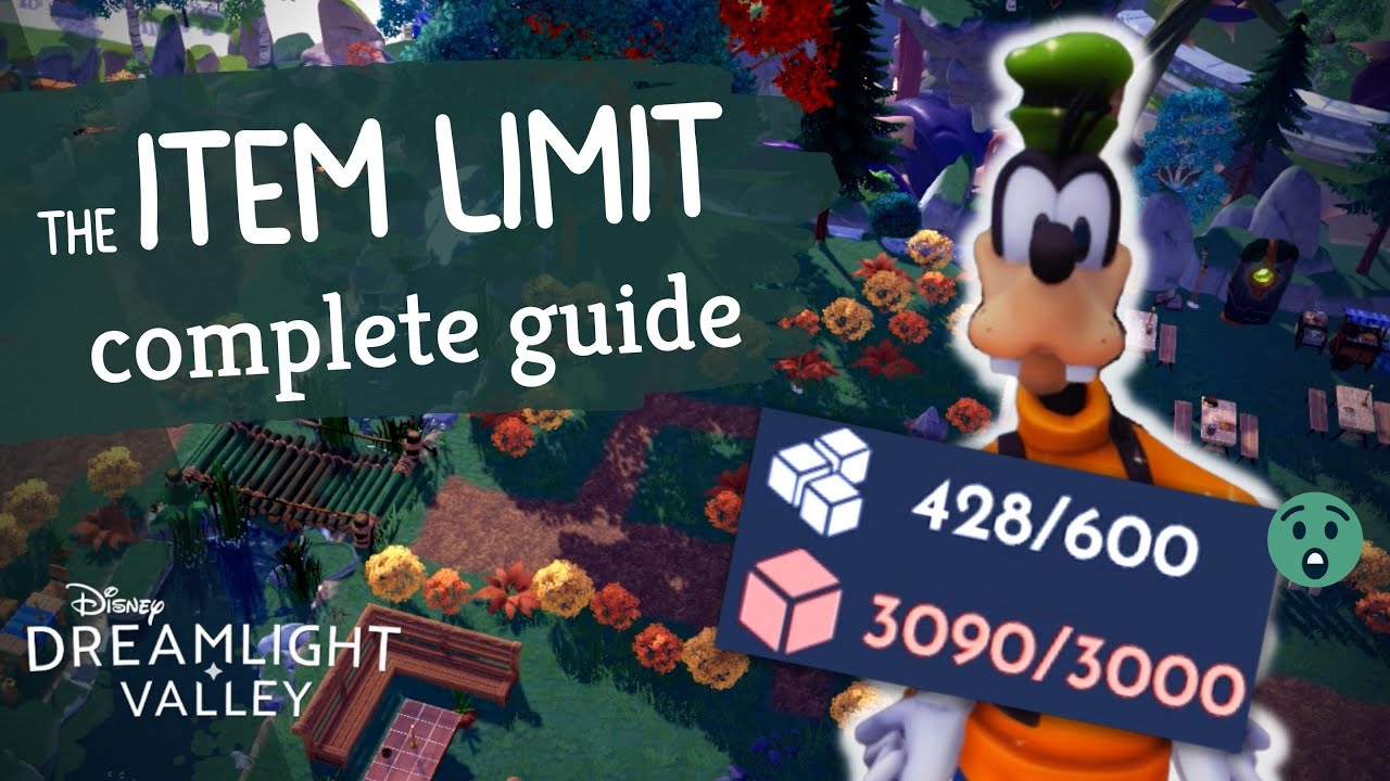 EVERYTHING you NEED to KNOW about the ITEM LIMIT | Disney Dreamlight Valley