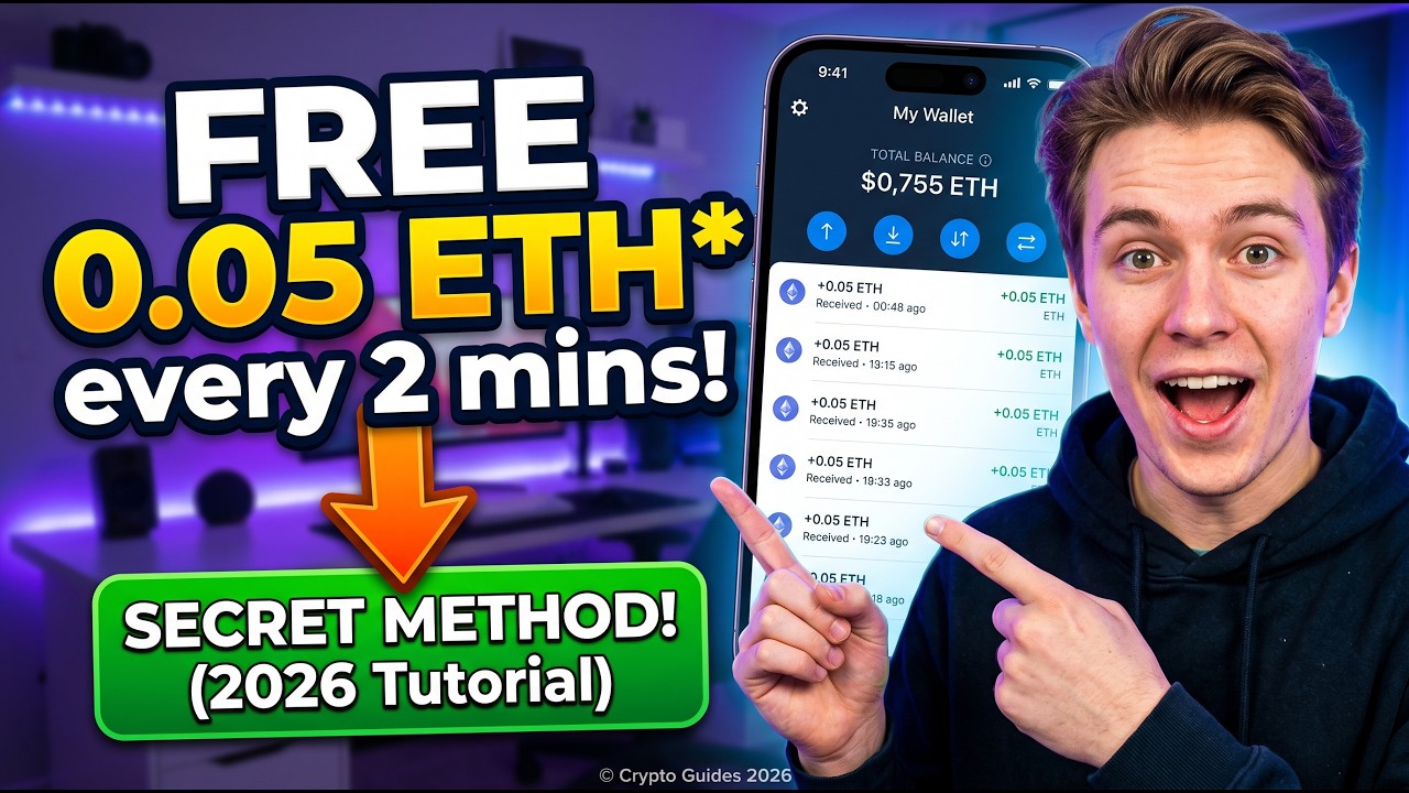 How to earn free 0.05 ETH every 2 minutes I Free open source code 2026