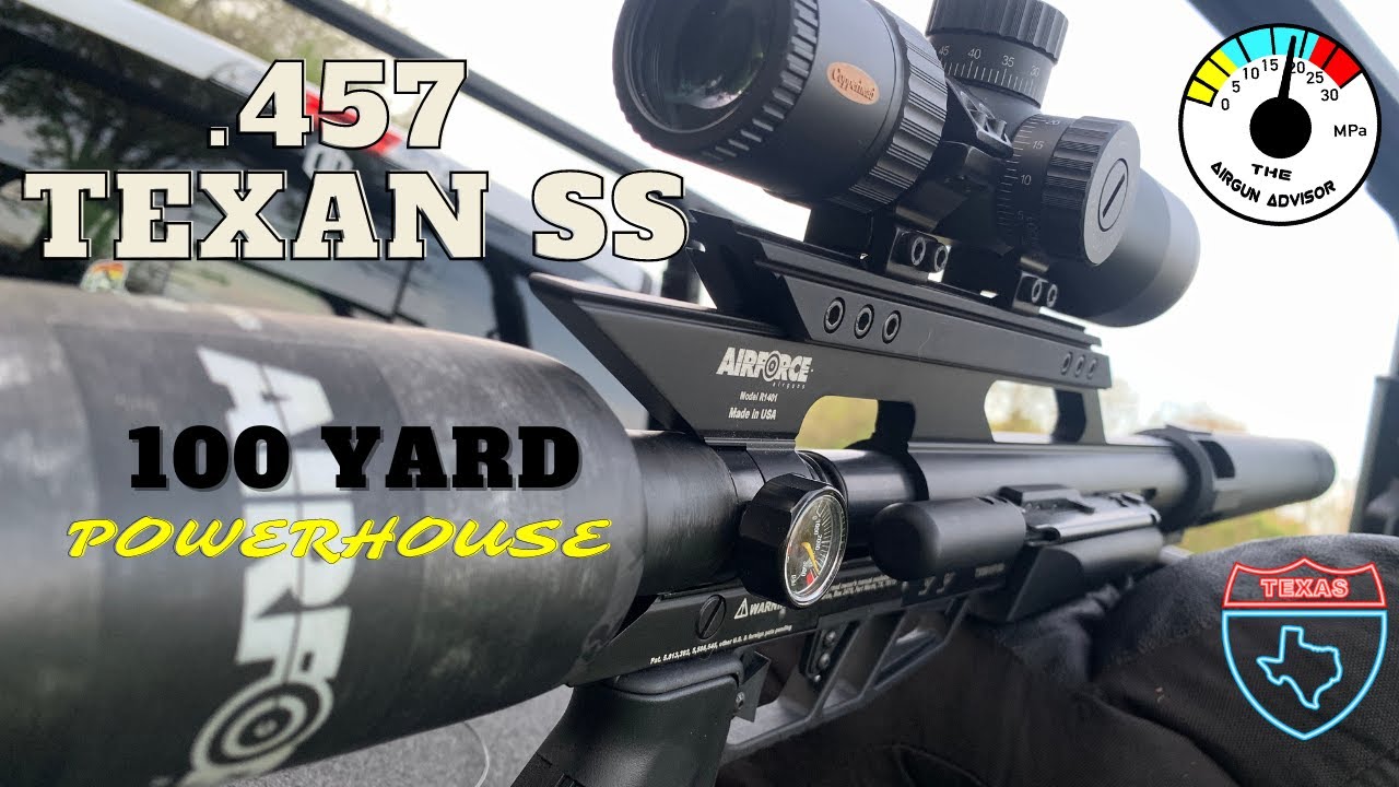 Точность .457 Airforce TEXAN Big Bore на 100 ярдах | Airgun Advisor |
