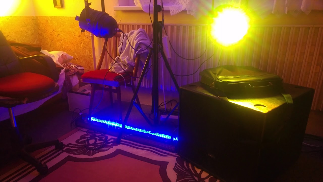 led bar 240/8 rgb dmx 30 UV meter (bass output)