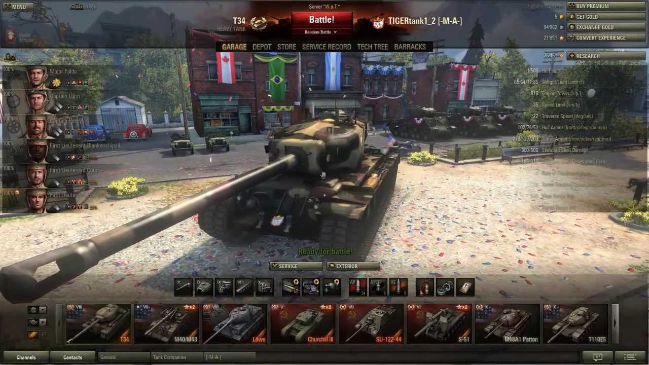 World of Tanks Tips and Tricks - Best premium Tanks - T34 Hulldowner - Episode 3 part 1