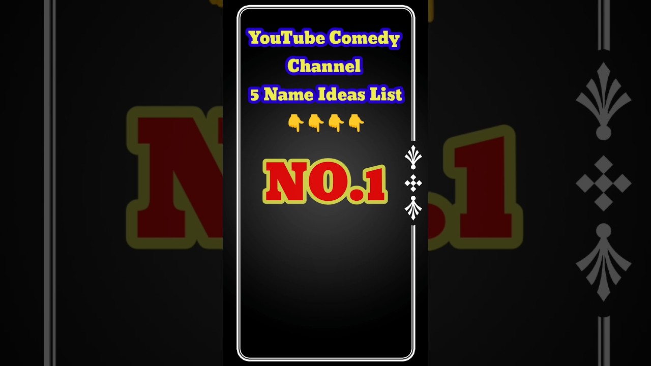 YouTube comedy channel 5 name ideas list #trending #5tips #shortfeed #tech