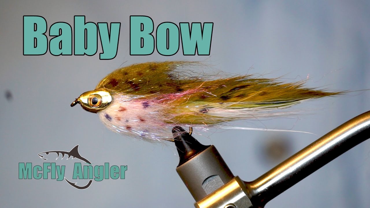 Baby Bow Streamer - Underwater Footage - Great for bass, trout and pike - McFly Angler