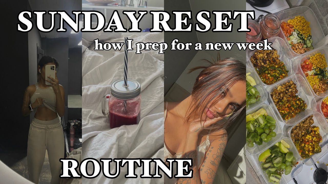 SUNDAY RESET ROUTINE || meal prep + planning and creating my to-do list + cleaning
