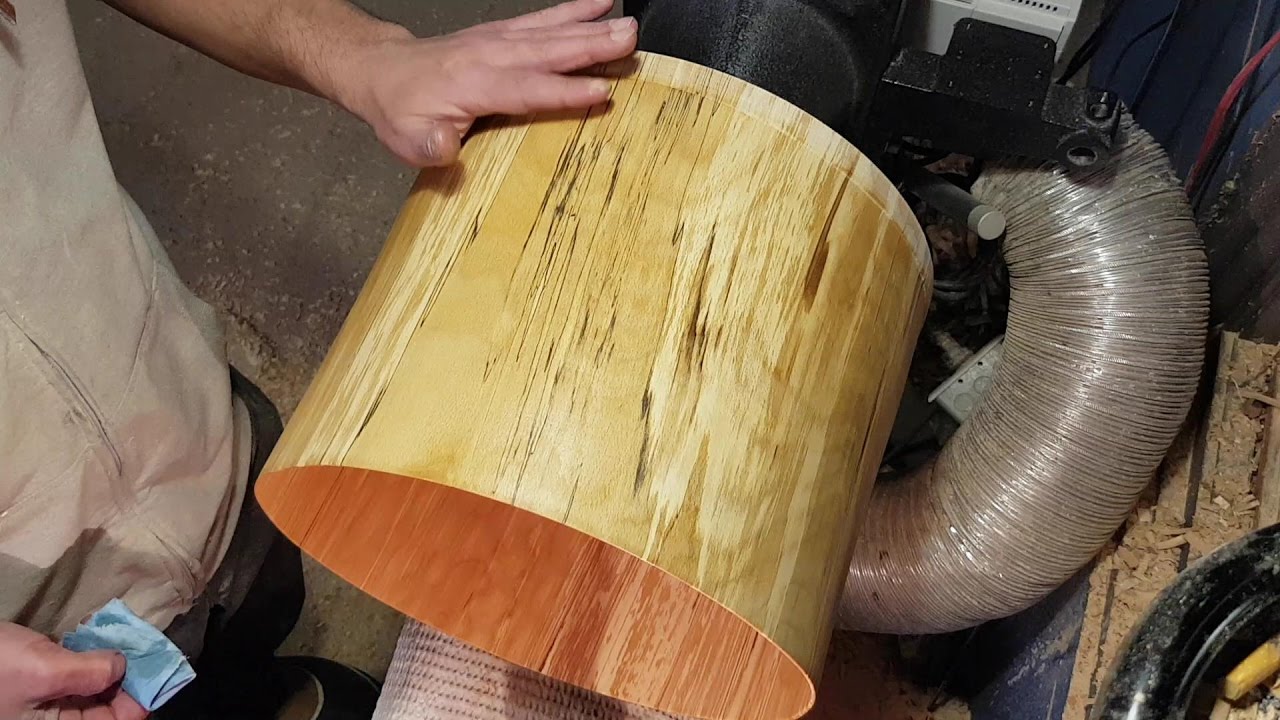 Woodturning Spalted Lamp Shade