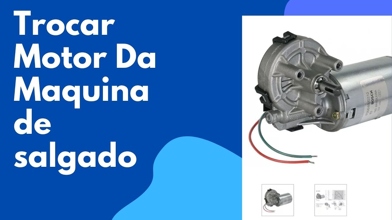 Como Trocar o motor da maquina de salgado