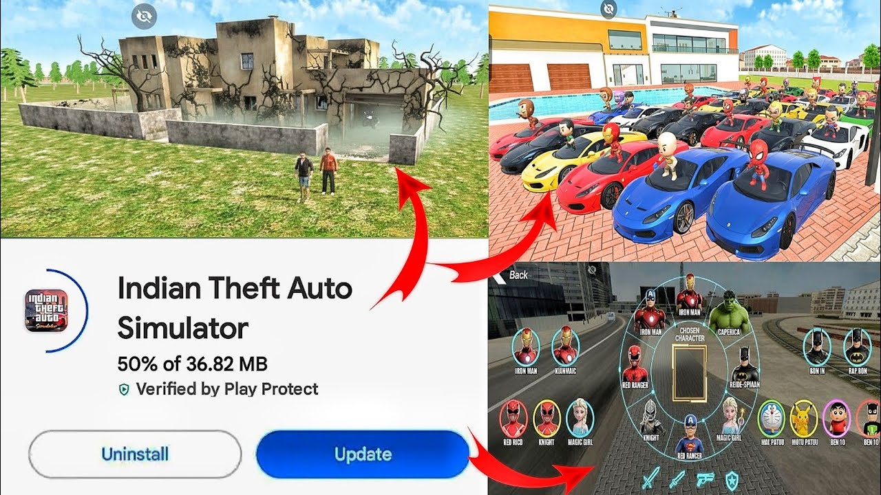 🚨Finally! Indian Theft Auto Simulator NEW Update 😱 | Luxury Car Added | GTA V Mod + Horror House 🏚️