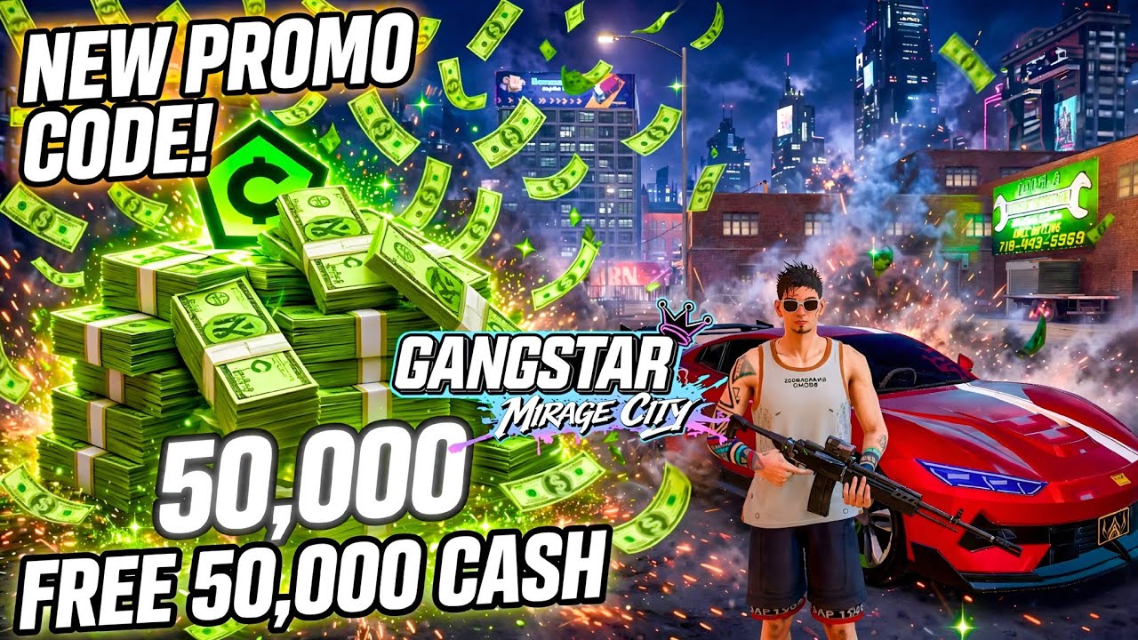 Gangstar Mirage City | New Redeem Codes | Free 50,000 Cash