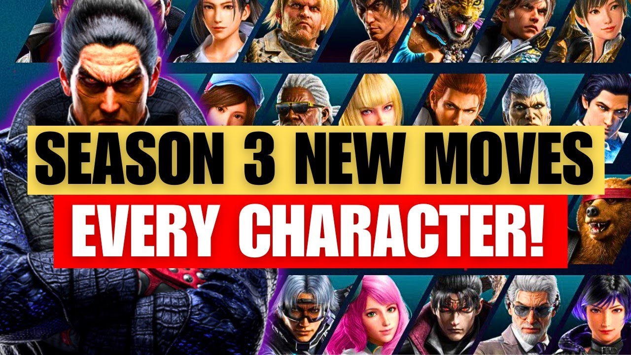 All TEKKEN 8 SEASON 3 Character NEW MOVES | Normal Hit, Block & Counter Hit!