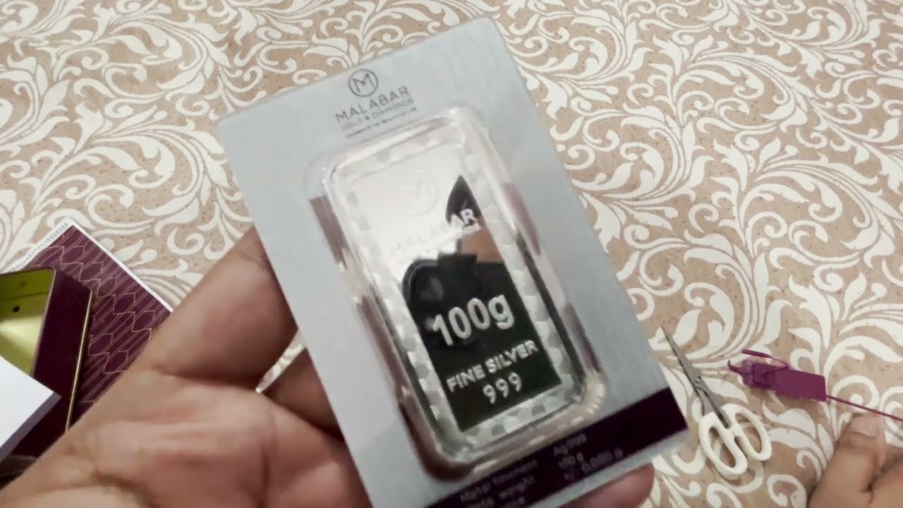 Malabar Gold & Diamonds 100gm Pure Silver Bar Review | Pure Silver Bar | Pure Silver Coin Review